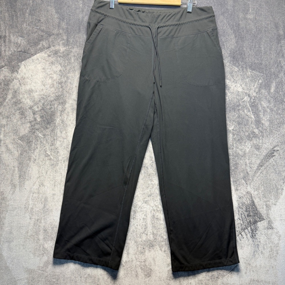 Mondetta Pants Womens XL Black Polyester Spandex Activewear Straight Leg